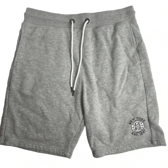 Aéropostale Men's Gray Fleece Sweat Shorts Size M Casual Summer Wear - Picture 1 of 7